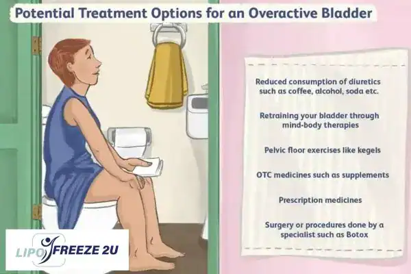 image of woman on toilet because of an overactive bladder Welwyn Garden City